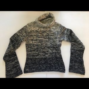 Laundry Women's Turtleneck Small Black/Cream